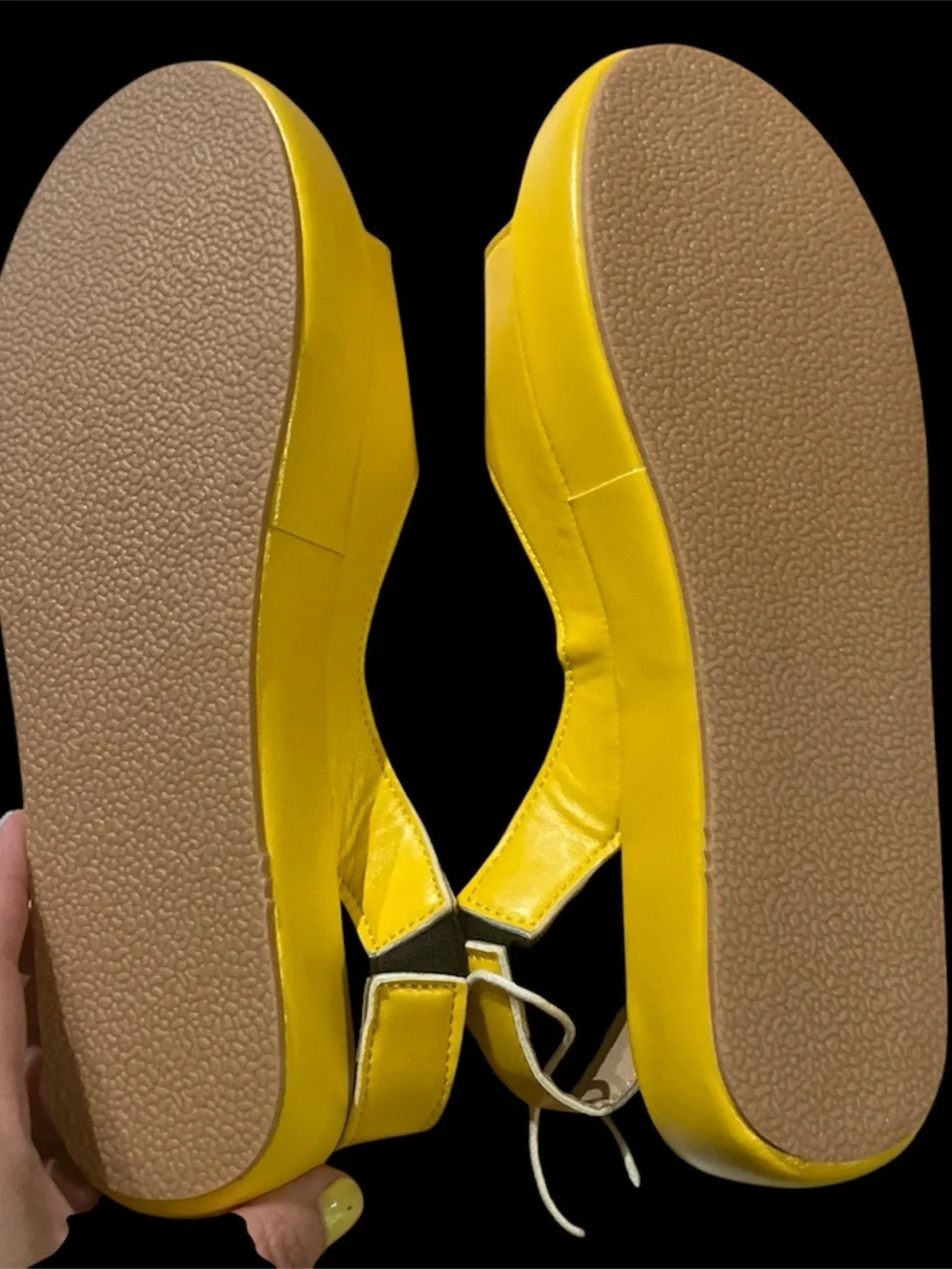 NWT Yellow Women's Slingback Sandals